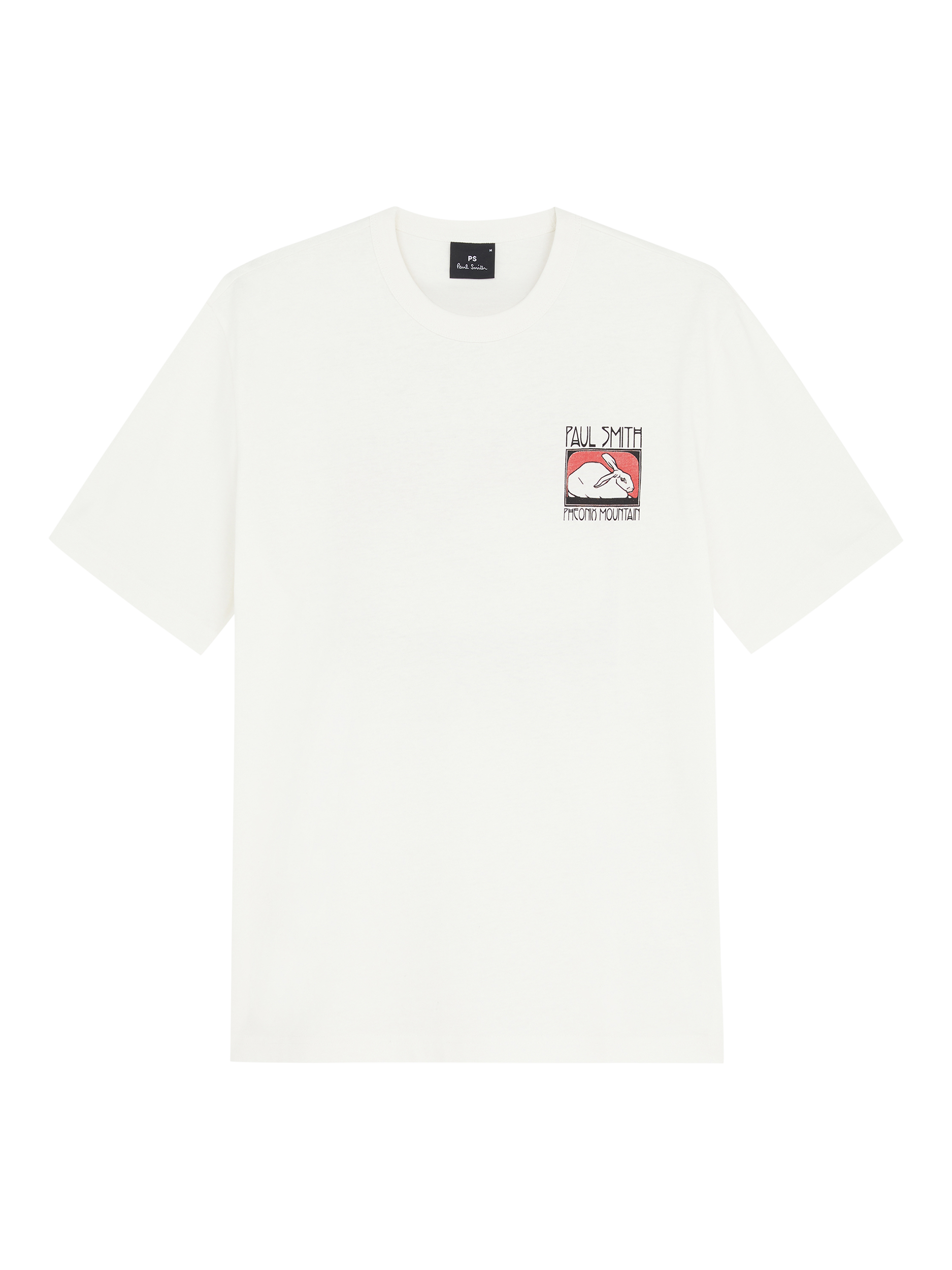 Product image 1 of 4, which shows PS Paul Smith Cotton Pheonix Mountain Graphic T-Shirt, White, S