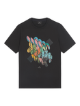 PS Paul Smith Cotton Regular Fit Short Sleeve Graphic T-Shirt, Black