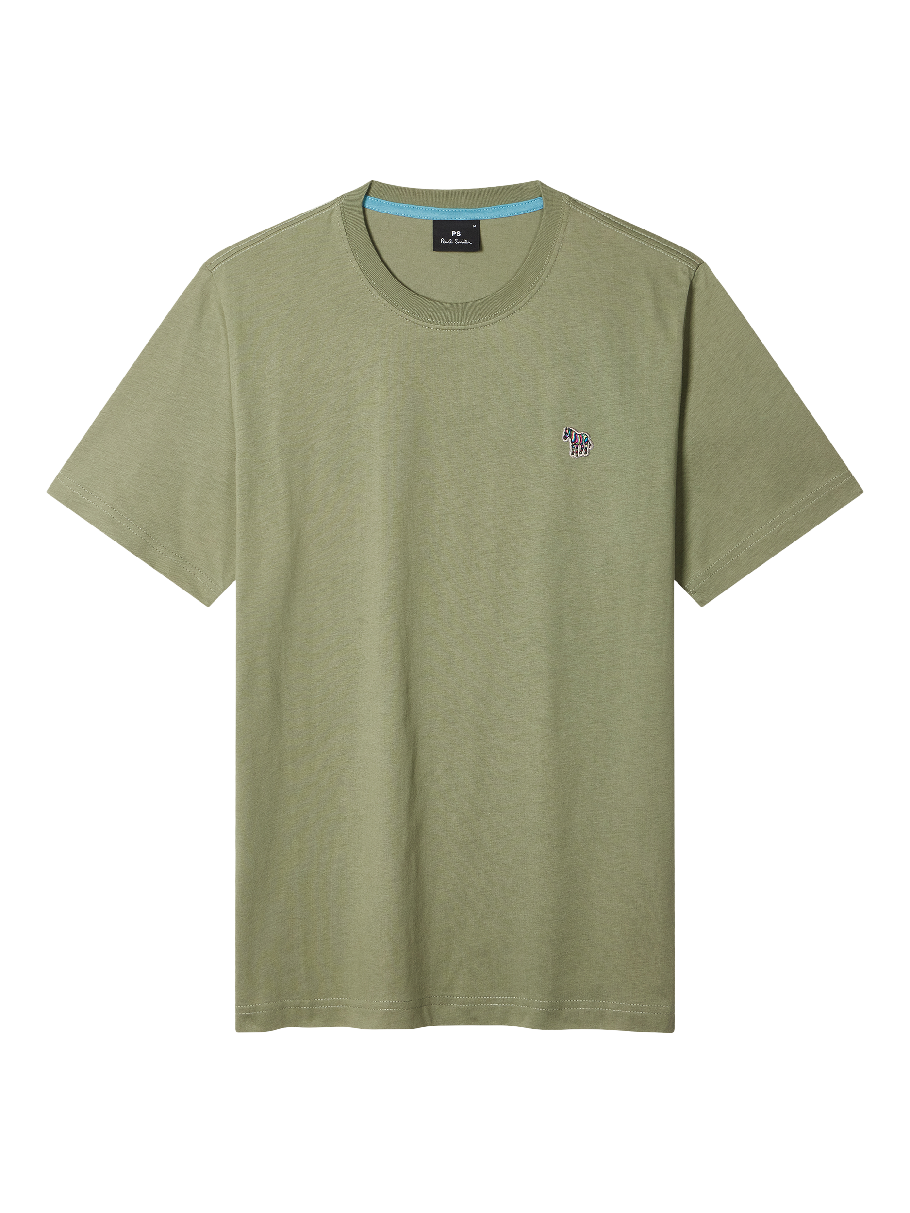 Product image 1 of 2, which shows Paul Smith Regular Fit Zebra Logo T-Shirt, Green, S