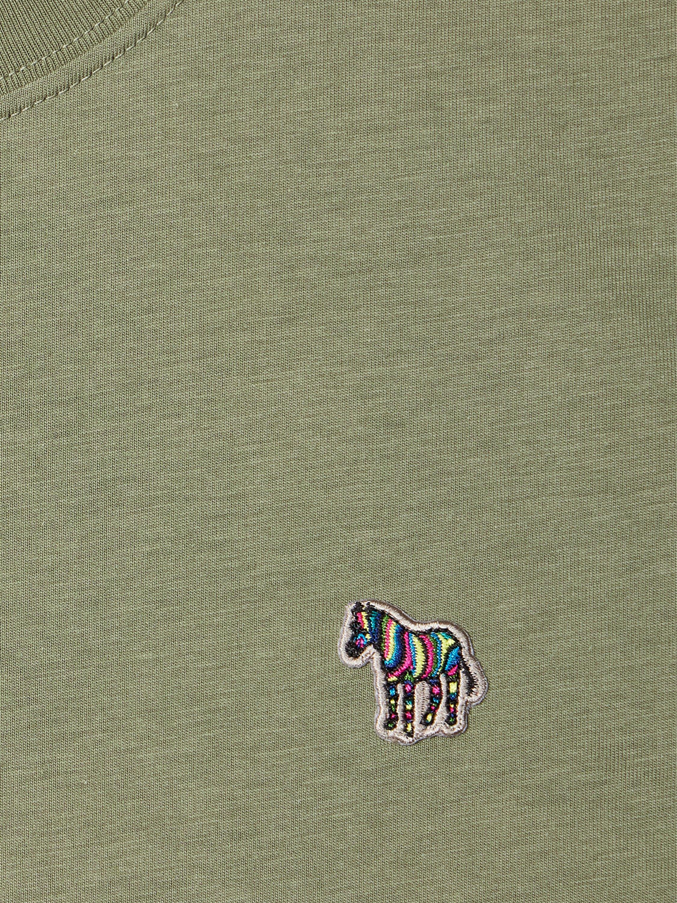 Product image 2 of 2, which shows Paul Smith Regular Fit Zebra Logo T-Shirt, Green, S