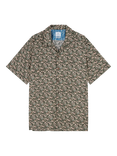 PS Paul Smith Cotton Regular Fit Abstract Textured Shirt, Green