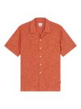 PS Paul Smith Cotton Regular Fit Floral Shirt, Orange