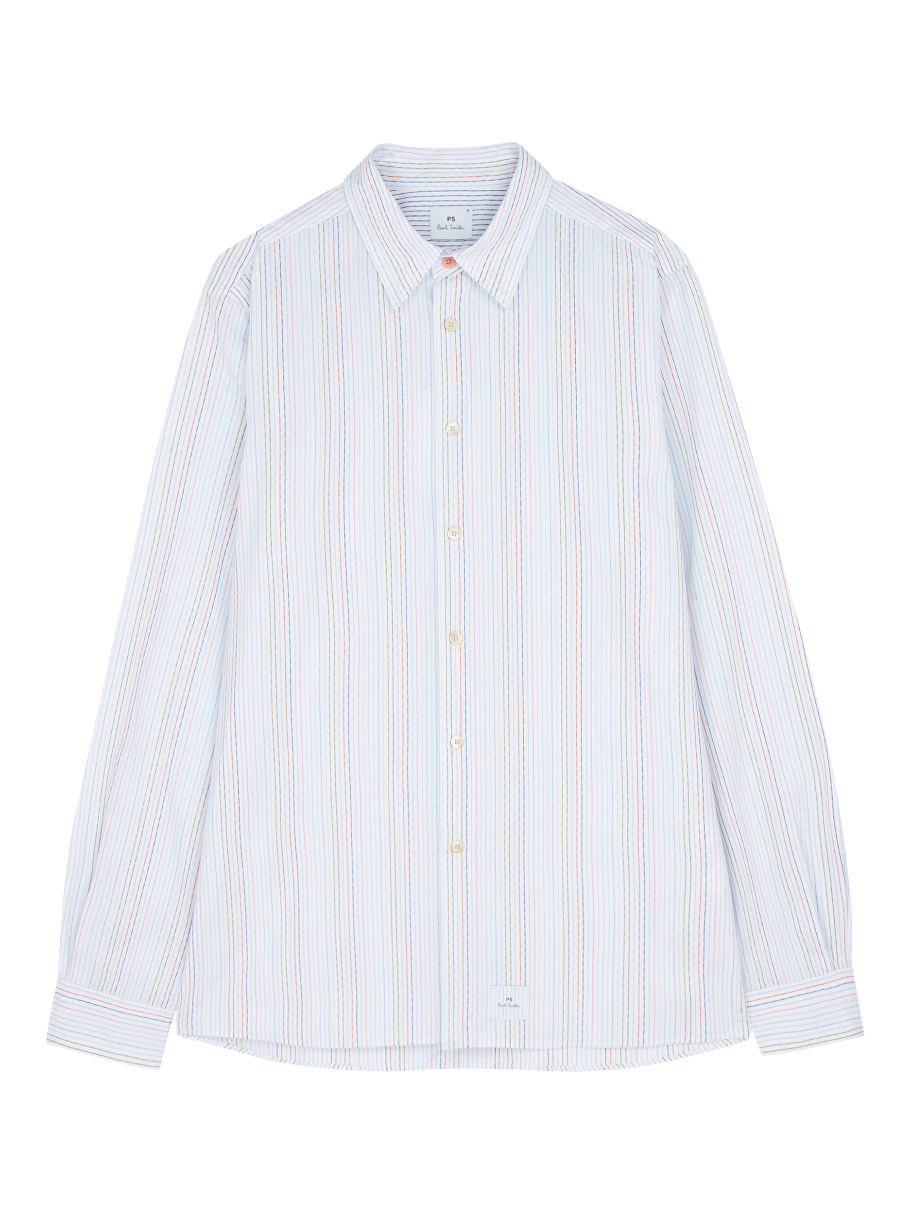 Product image 1 of 4, which shows PS Paul Smith Cotton Regular Fit Stripe Shirt, Multicolour, S