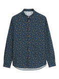 PS Paul Smith Cotton Regular Fit Textured Shirt, Grey