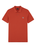 PS Paul Smith Cotton Regular Fit Short Sleeve Zebra Polo Shirt, Orange