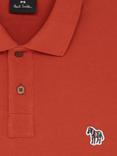 PS Paul Smith Cotton Regular Fit Short Sleeve Zebra Polo Shirt, Orange