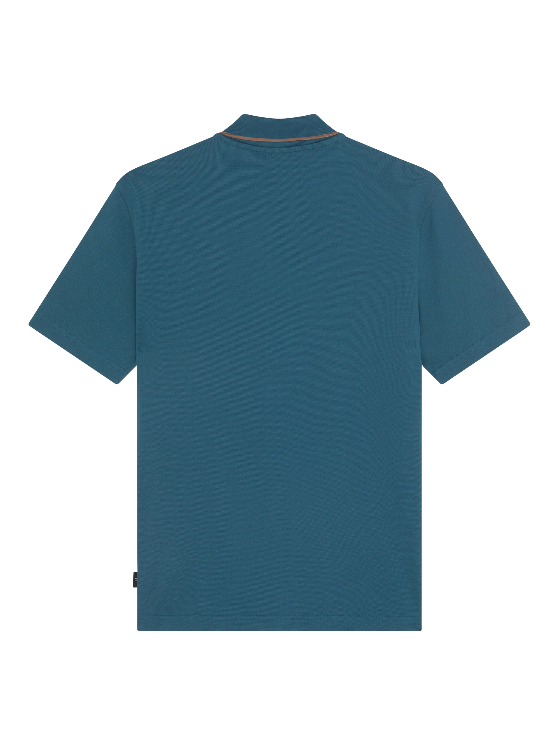 Product image 2 of 3, which shows PS Paul Smith Cotton Blend Regular Fit Button-Through Polo Shirt, Green, S