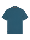 PS Paul Smith Cotton Blend Regular Fit Button-Through Polo Shirt, Green