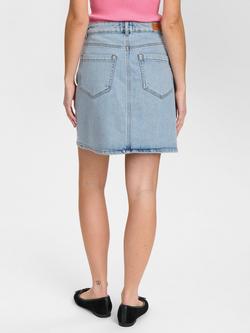 Numph Nutoronto Denim Skirt - view 2, Light Blue
