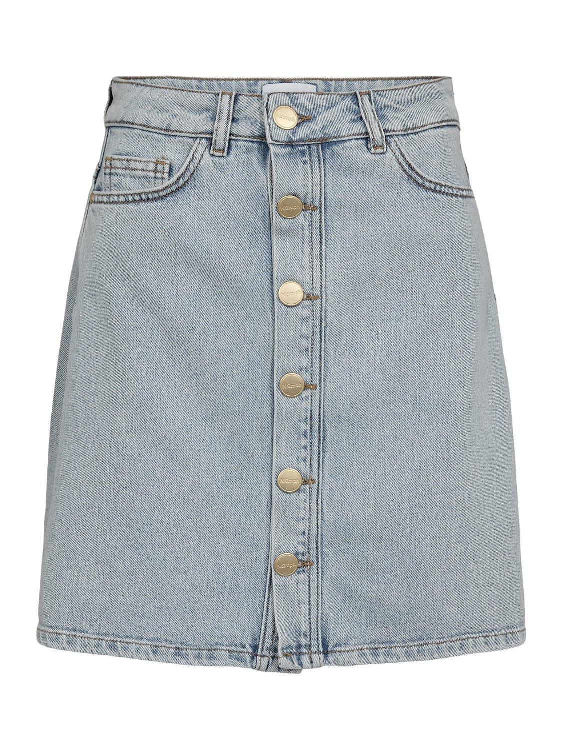 Product image 6 of 7, which shows Numph Nutoronto Denim Skirt, Light Blue, 38