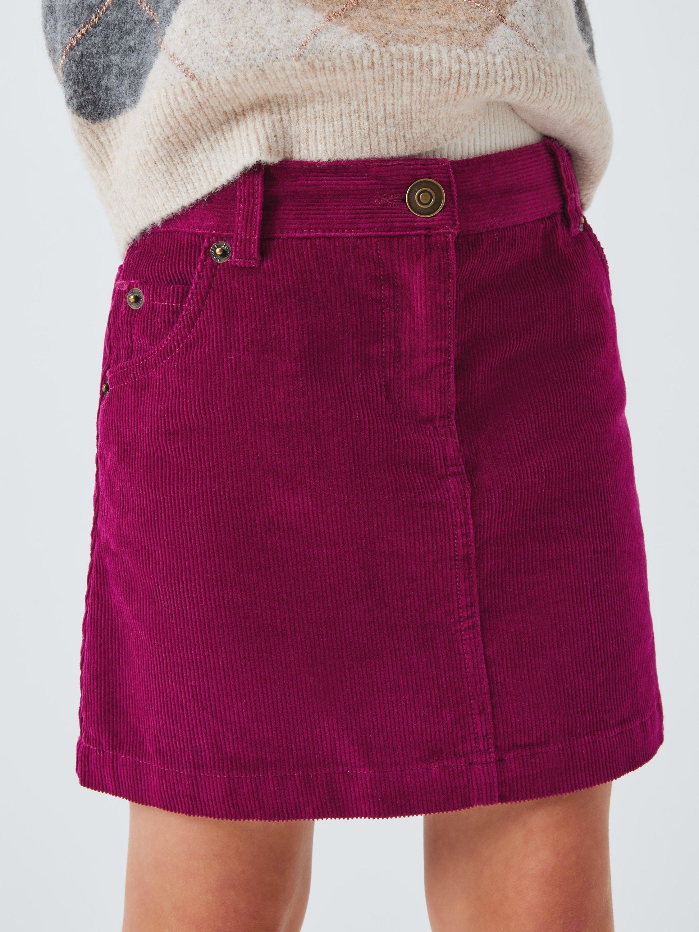 Product image 4 of 7, which shows John Lewis Kids' Corduroy Mini Skirt, Multi, 8 years