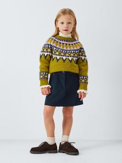John Lewis Kids' Corduroy Mini Skirt, Multi - view 2, Multi