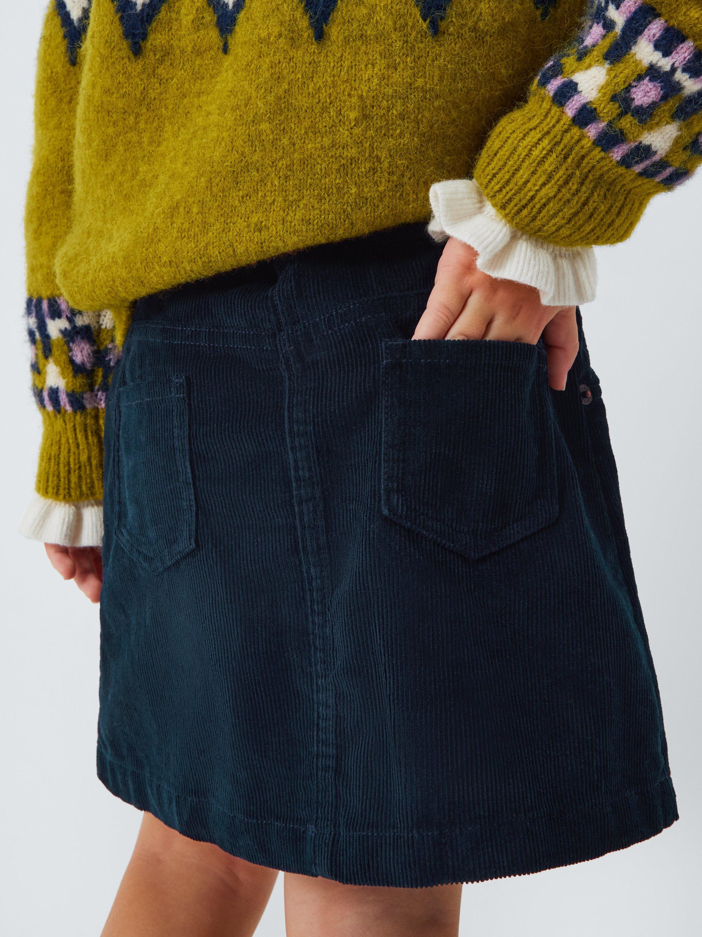 Product image 7 of 7, which shows John Lewis Kids' Corduroy Mini Skirt, Multi, 8 years