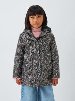 John Lewis Kids' Floral Paisley Shower Resistant Jacket, Multi, Multi