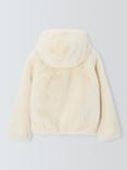 John Lewis Kids' Faux Fur Bomber Jacket, Cream