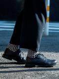 ROTOTO Gingham Check Socks, Navy