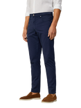 Hackett London Trinity Regular Fit Textured Trousers, Ink Blue