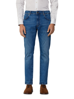 Hackett London Slim Fit Powerflex Jeans, Denim Blue - view 2, Denim Blue