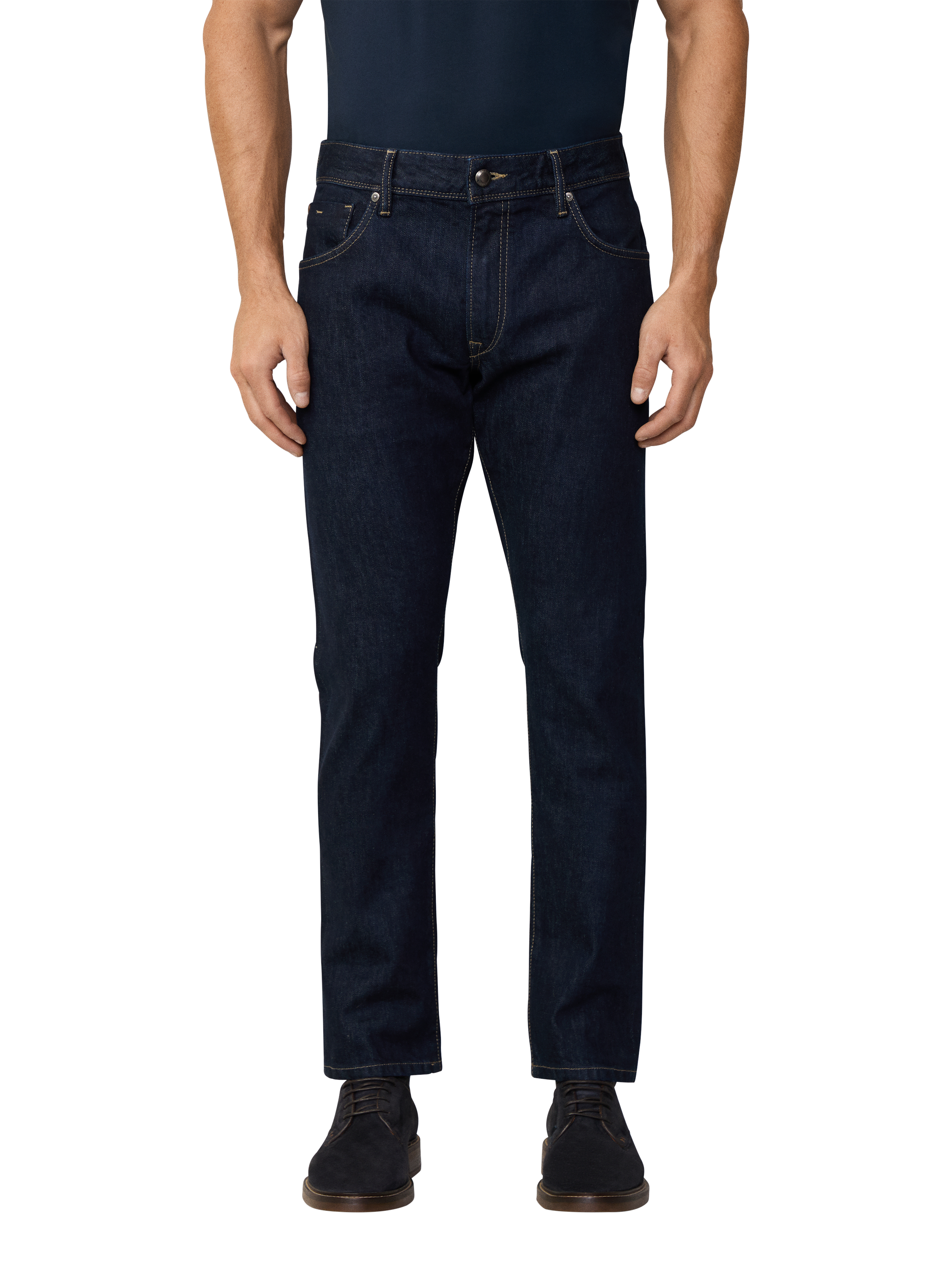 Product image 2 of 7, which shows Hackett London Slim Fit Selvedge Jeans, Denim Blue, 42R