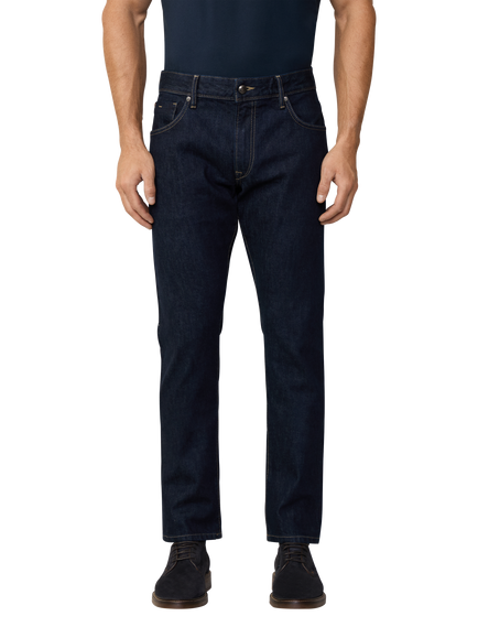 Hackett London Slim Fit Selvedge Jeans, Denim Blue - view 2, Denim Blue