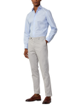 Hackett London Kensington Slim Fit Chino Trousers, Pale Grey