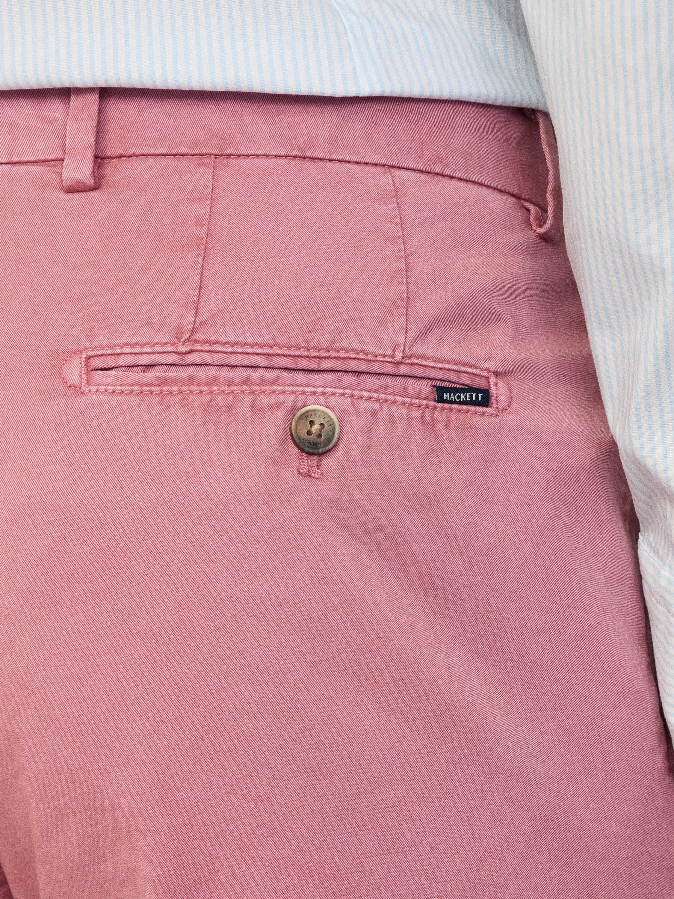 Product image 5 of 6, which shows Hackett London Slim Fit Kensington Chino Trousers, Berry Red, 28R