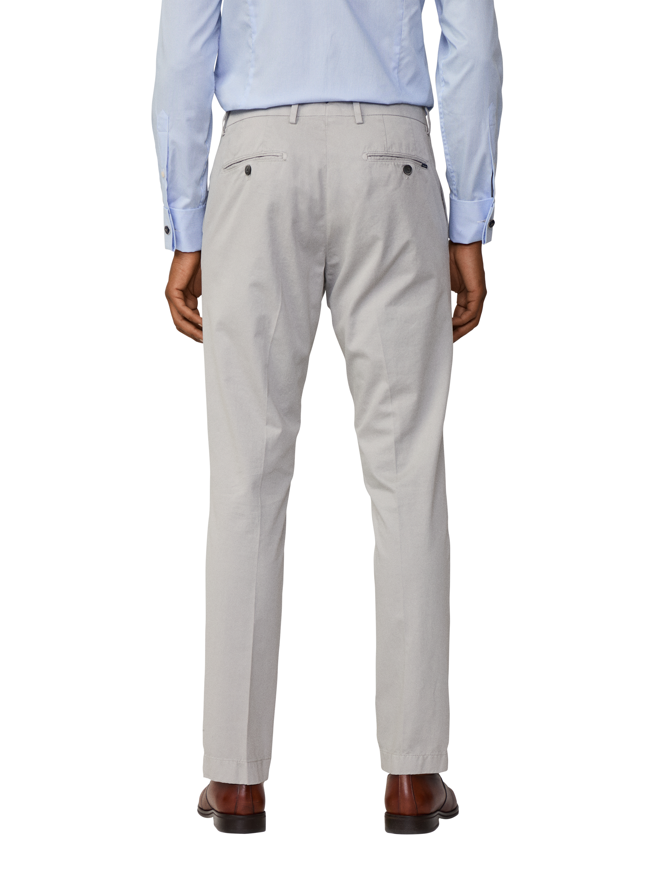 Product image 3 of 7, which shows Hackett London Slim Fit Kensington Chinos, Pale Grey, 28R