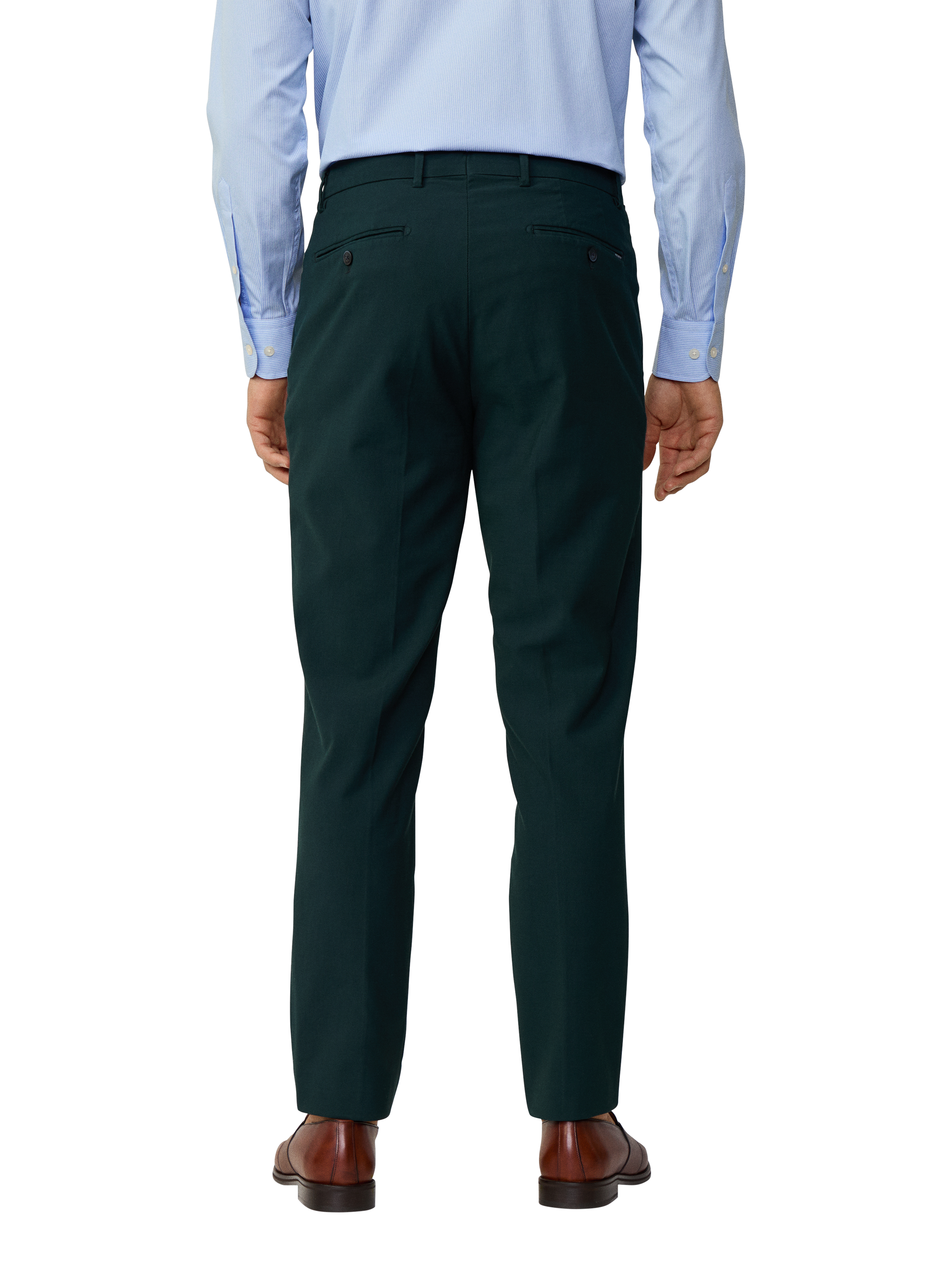 Product image 3 of 7, which shows Hackett London Tapered Fit Sloane Chinos, Dark Green, 28R