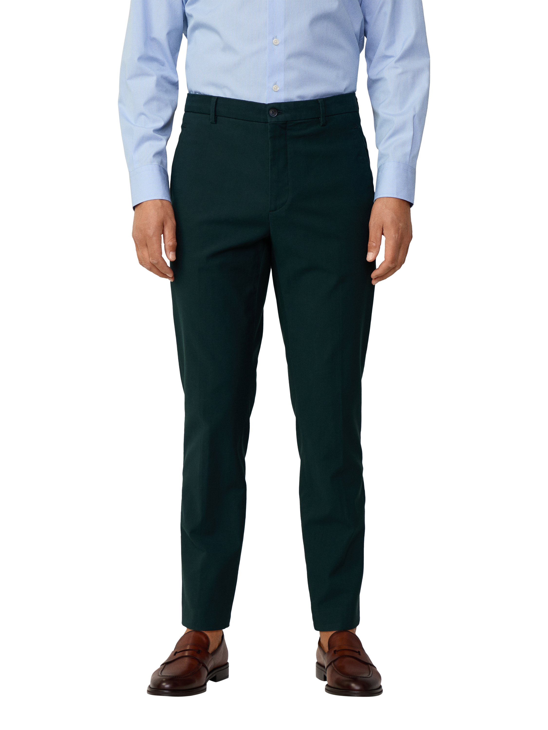 Hackett London Sloane Tapered Fit Chinos, Dark Green