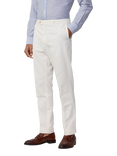 Hackett London Slim Fit Cotton Linen Blend Kensington Chinos, Optic White