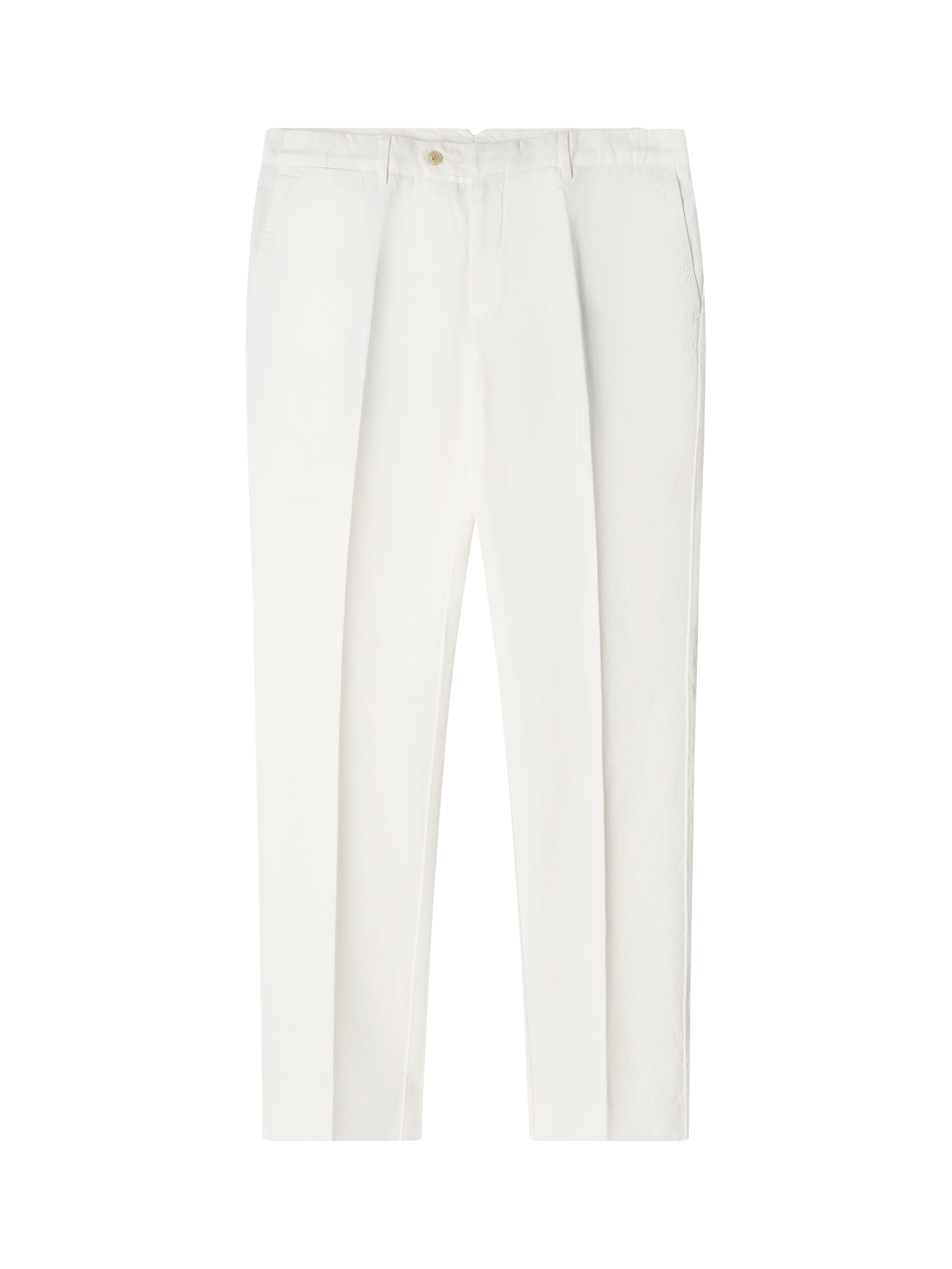 Product image 6 of 7, which shows Hackett London Slim Fit Cotton Linen Blend Kensington Chinos, Optic White, 34L