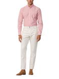Hackett London Regular Fit Trinity 5 Pocket Stretch Twill Chinos, Off White