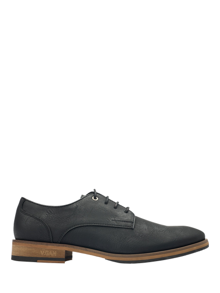V.GAN Vegan Oatmeal 2 Lace Up Derby Shoes, Black