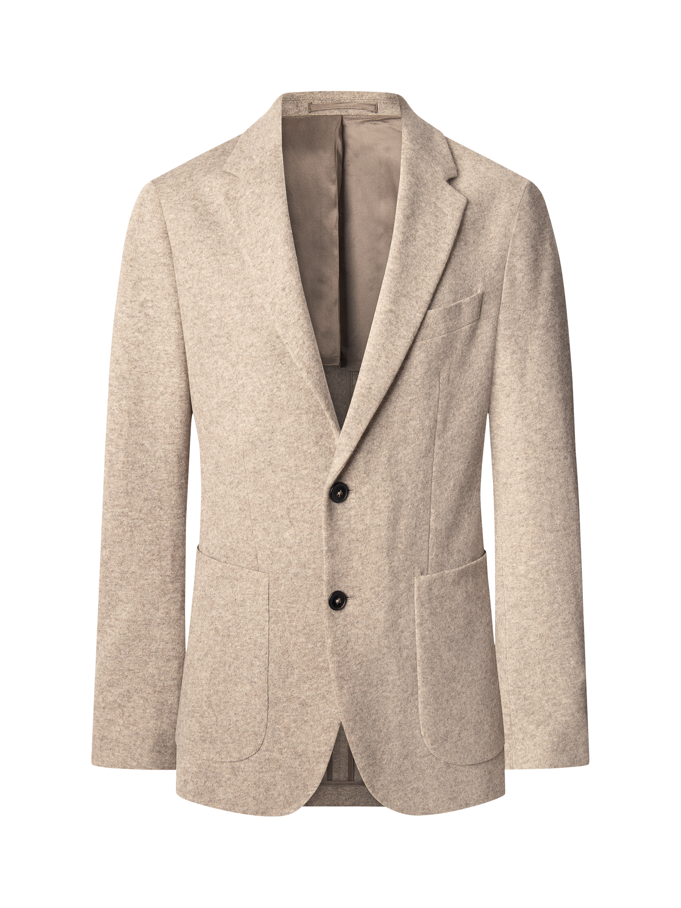 Product image 6 of 7, which shows Hackett London Melange Knit Blazer, Chino Beige, 36