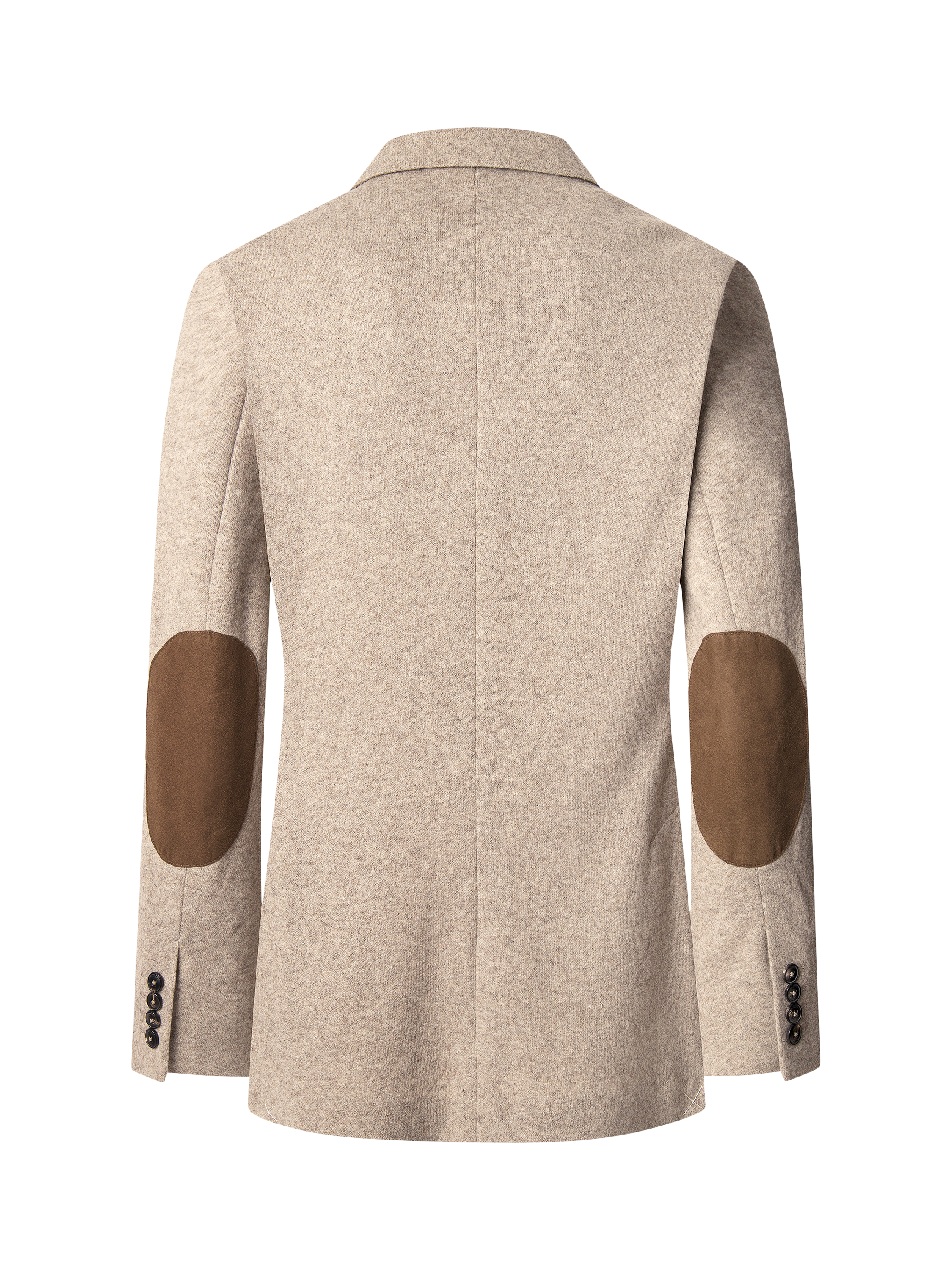 Product image 7 of 7, which shows Hackett London Melange Knit Blazer, Chino Beige, 36