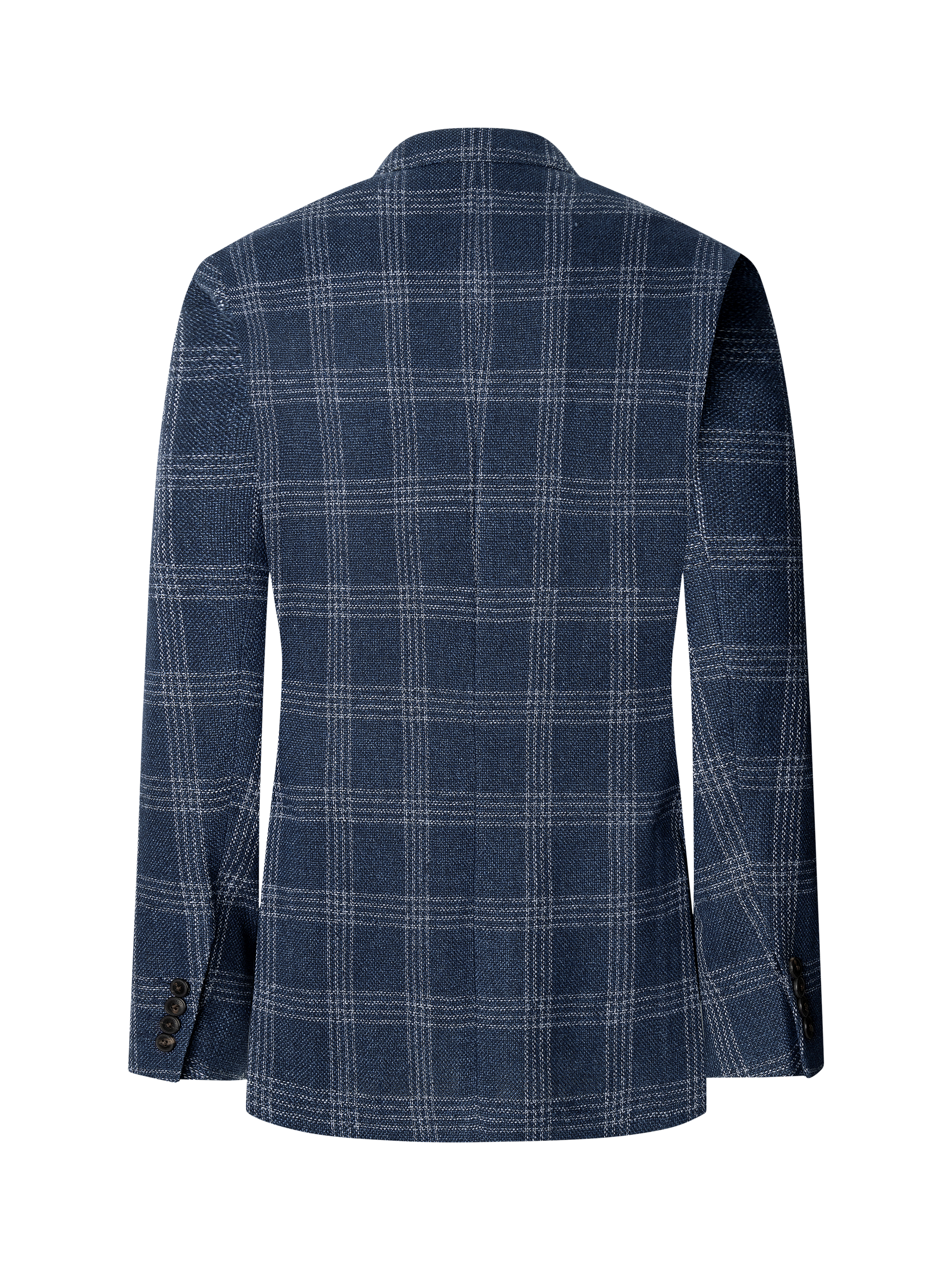 Product image 6 of 6, which shows Hackett London Cotton Linen Blend Blazer, Navy, 36
