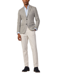 Hackett London Wool Linen Waffle Knit Blazer, Thyme Green