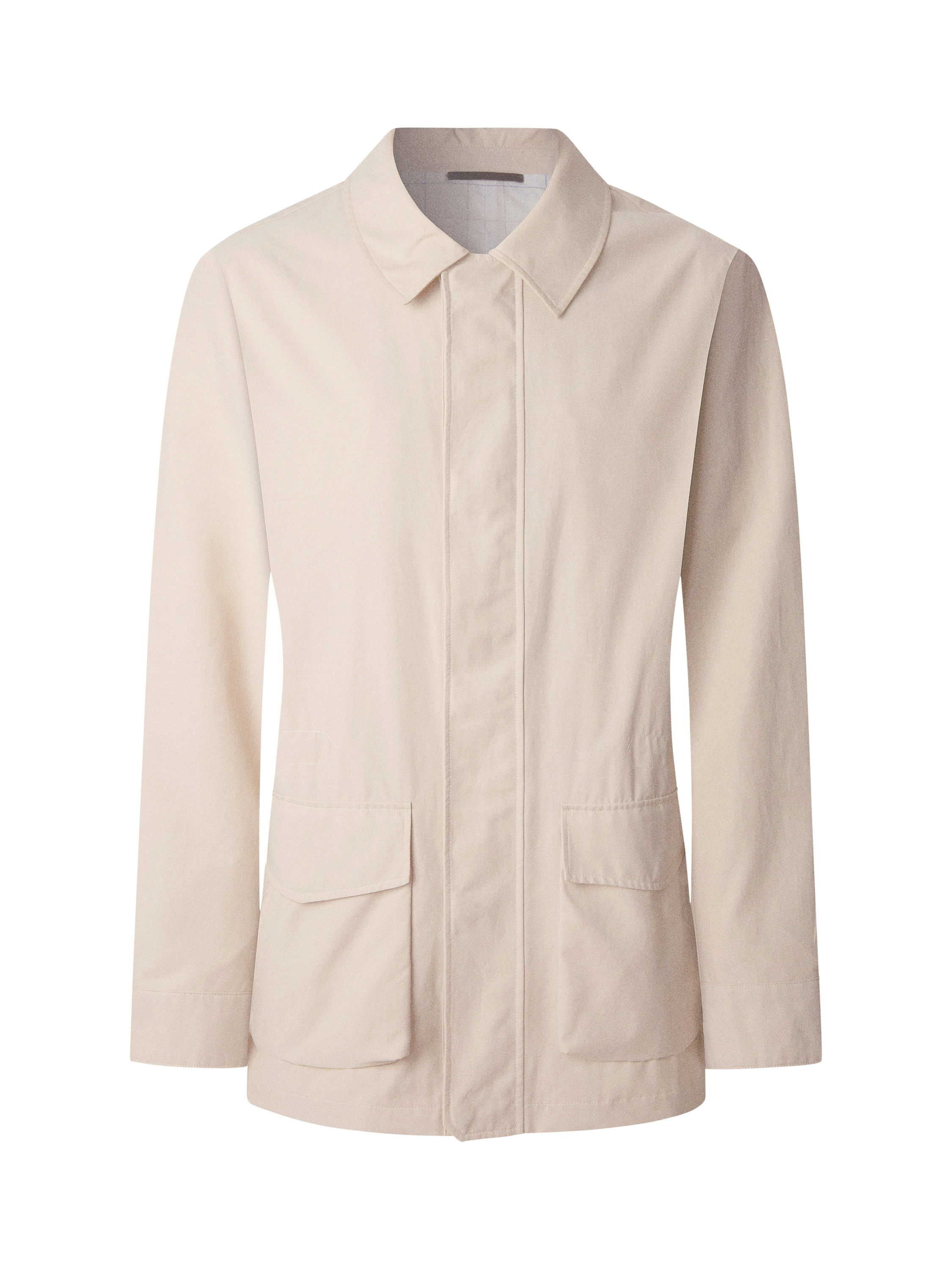 Product image 7 of 8, which shows Hackett London Two Pocket Car Coat, Linen Beige, XXL