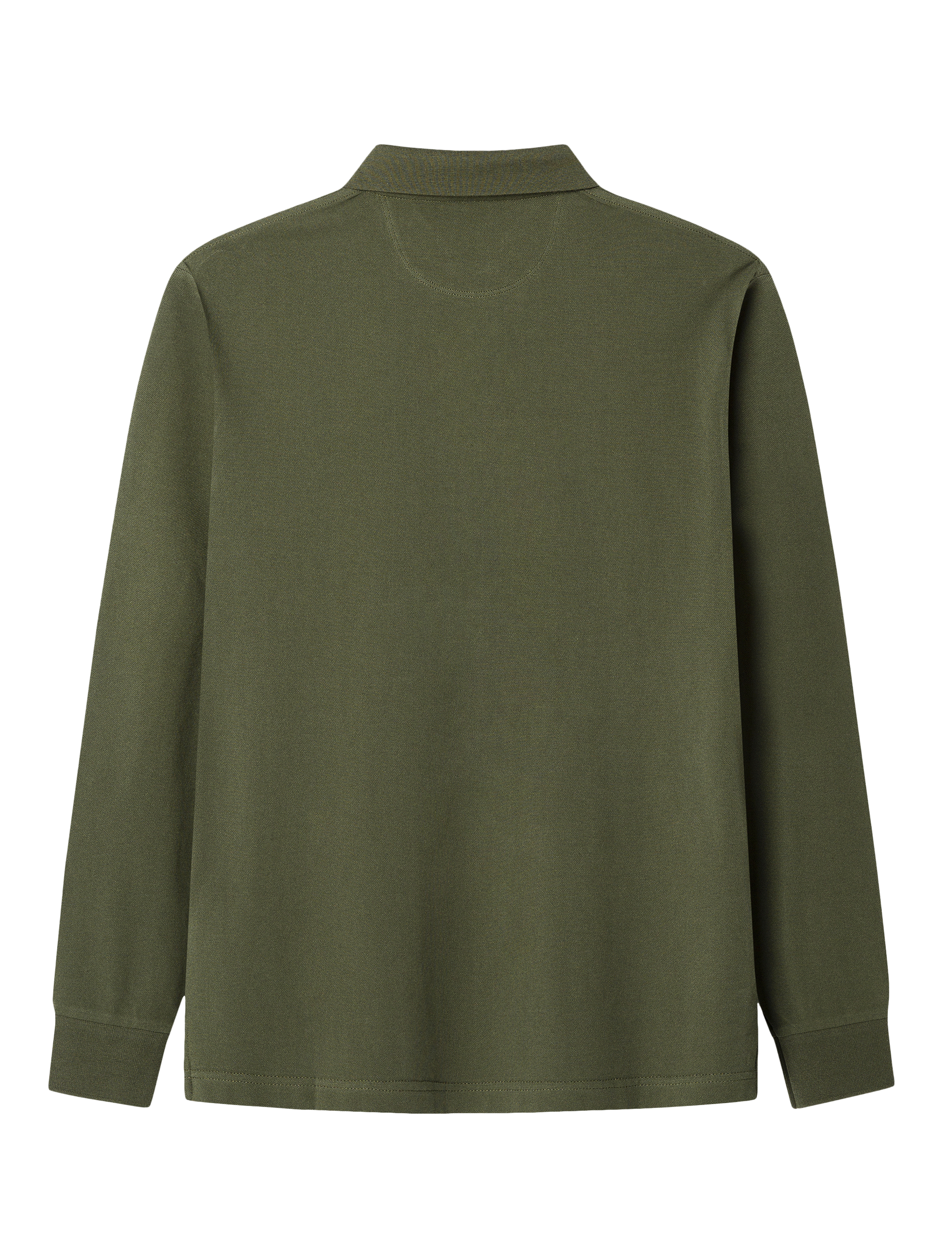 Product image 7 of 7, which shows Hackett London Cotton Slim Fit Long Sleeve Polo Shirt, Thyme Green, XXL
