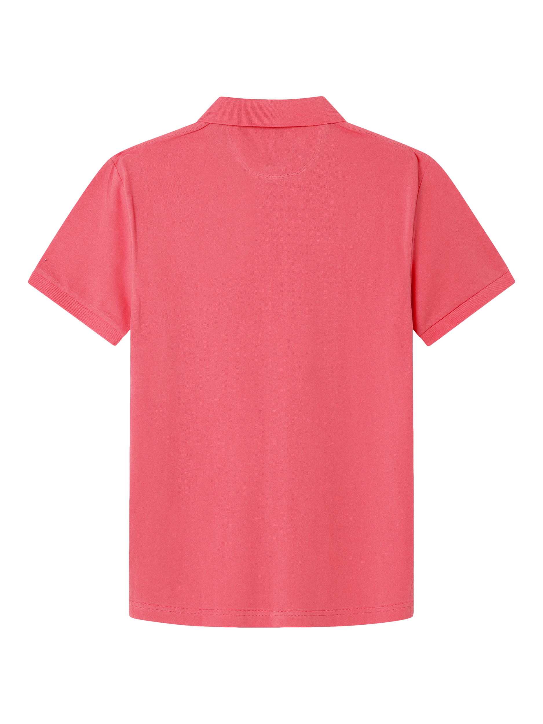 Product image 7 of 7, which shows Hackett London Cotton Regular Fit Short Sleeve Polo Shirt, Coral Pink, XS