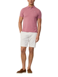 Hackett London Cotton Regular Fit Short Sleeve Polo Shirt, Crushed Berry Red