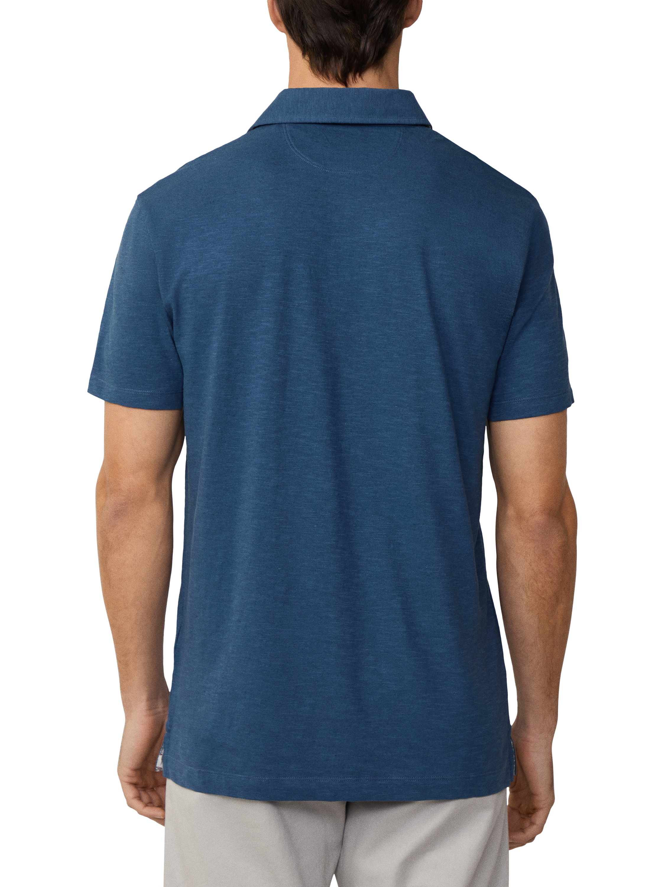 Product image 3 of 6, which shows Hackett London Classic Fit Polo Shirt, Dark Denim Blue, XS