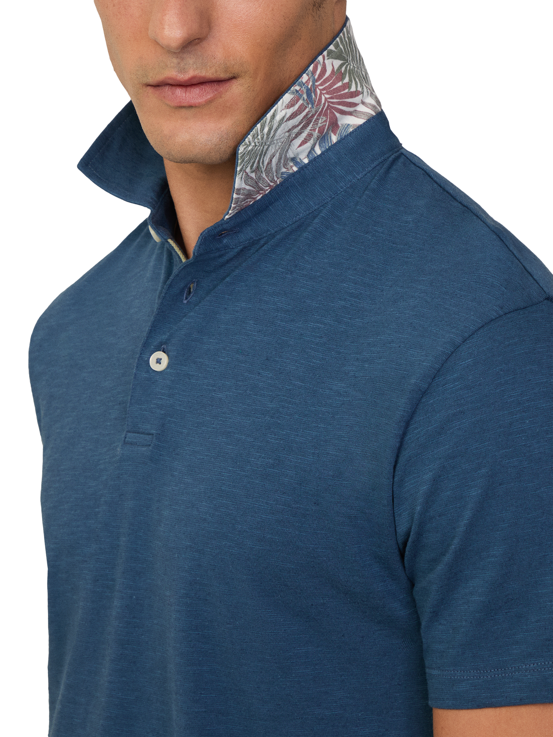 Product image 4 of 6, which shows Hackett London Classic Fit Polo Shirt, Dark Denim Blue, XS
