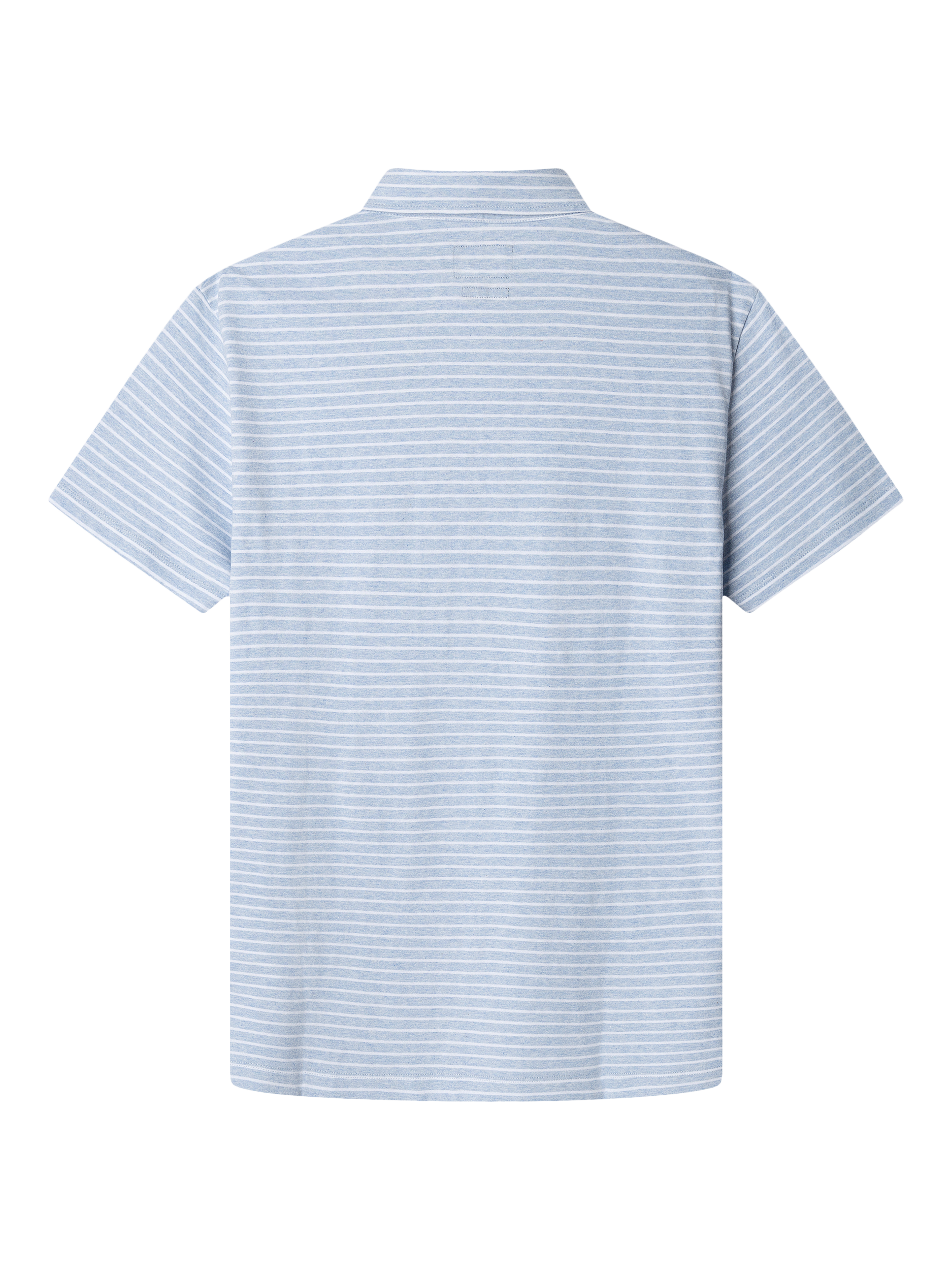 Product image 2 of 6, which shows Hackett London Cotton Regular Fit Short Sleeve Polo Shirt, Summer Blue/White, XXXL