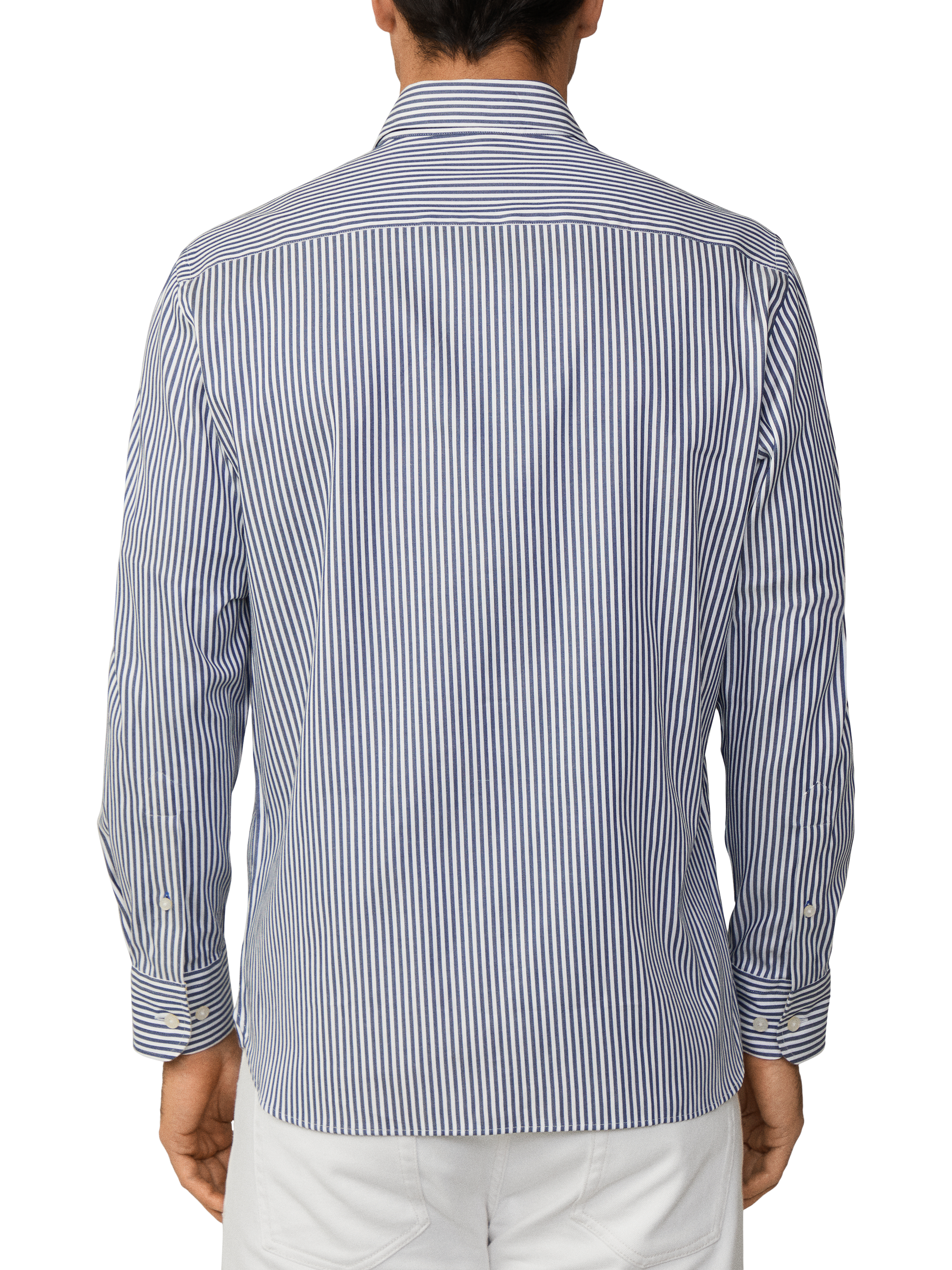 Product image 3 of 7, which shows Hackett London Classic Fit Kent Shirt, Royal Blue/White, XXL