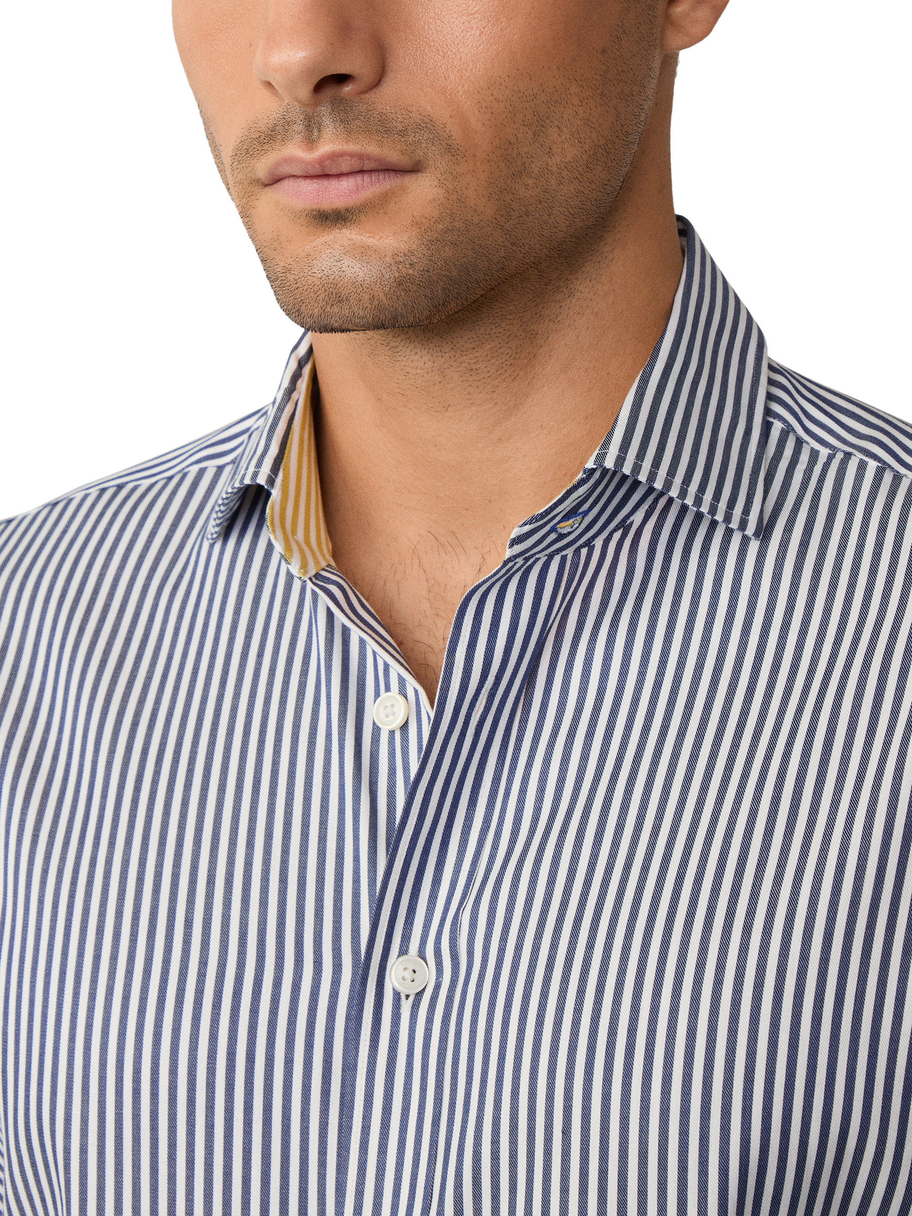 Product image 4 of 7, which shows Hackett London Classic Fit Kent Shirt, Royal Blue/White, XXL