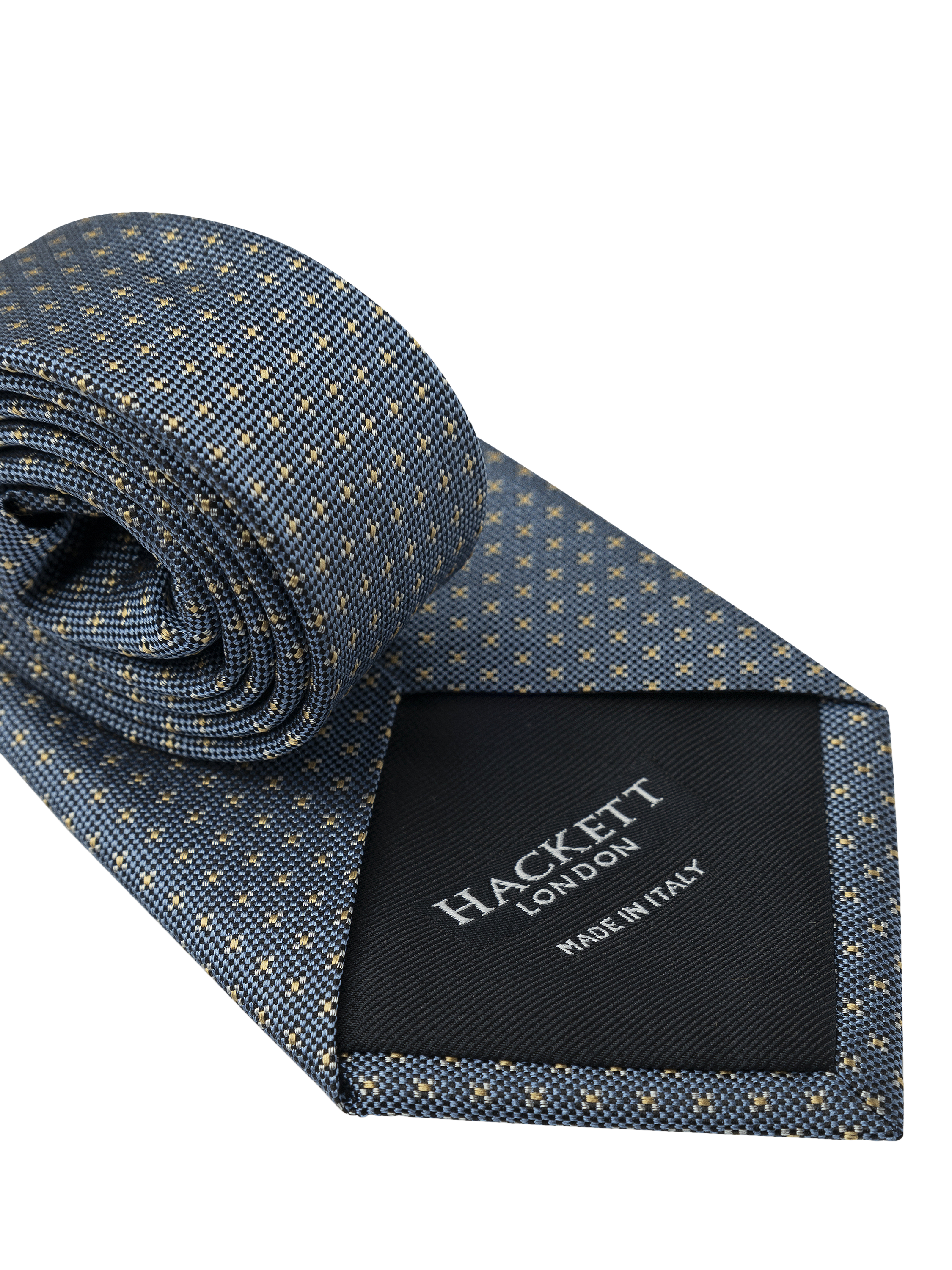 Product image 2 of 4, which shows Hackett London Silk Petal Tie, Blue/Multi