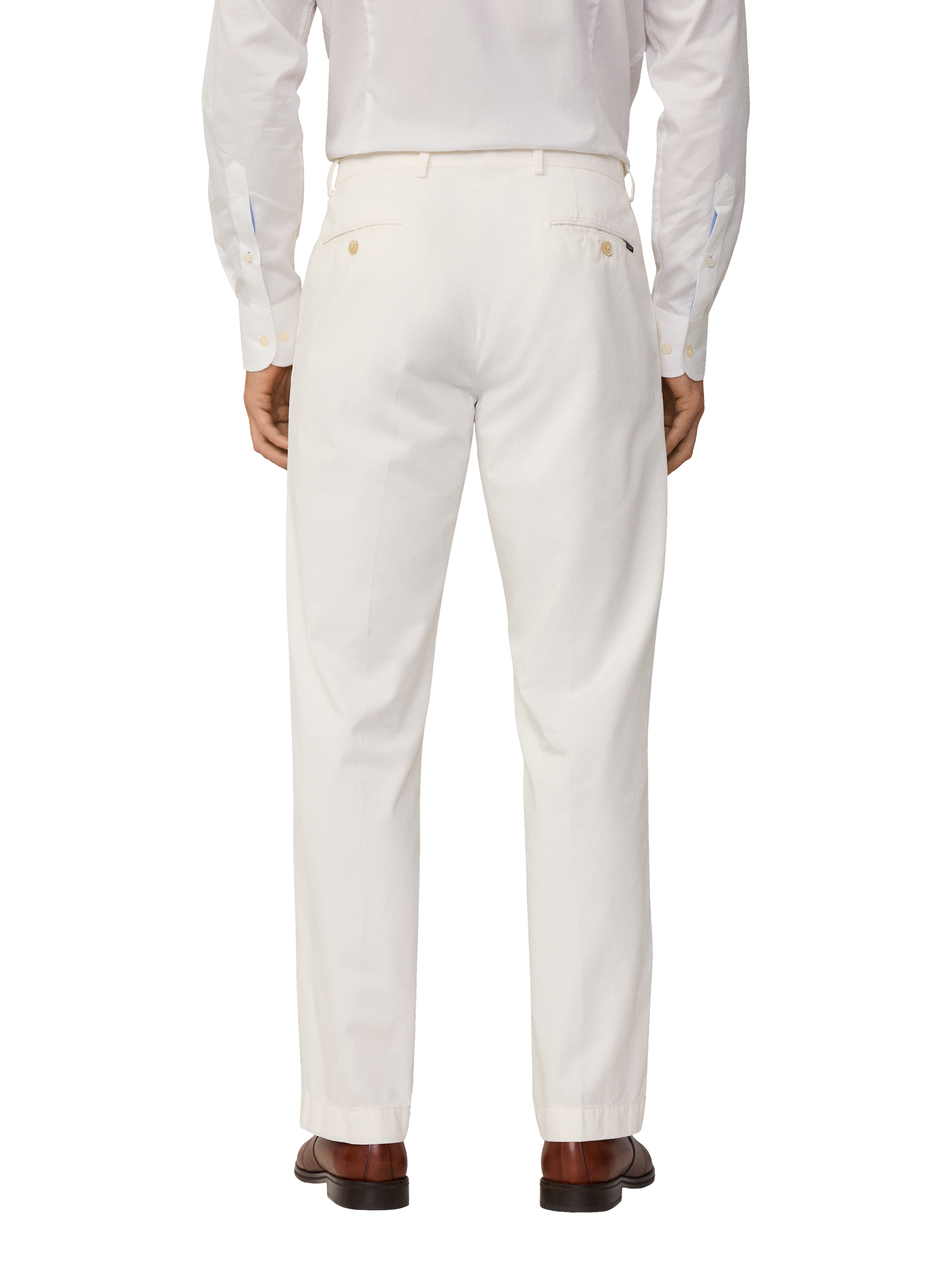 Product image 3 of 7, which shows Hackett London Classic Fit Sanderson Chinos, Off White, 28R