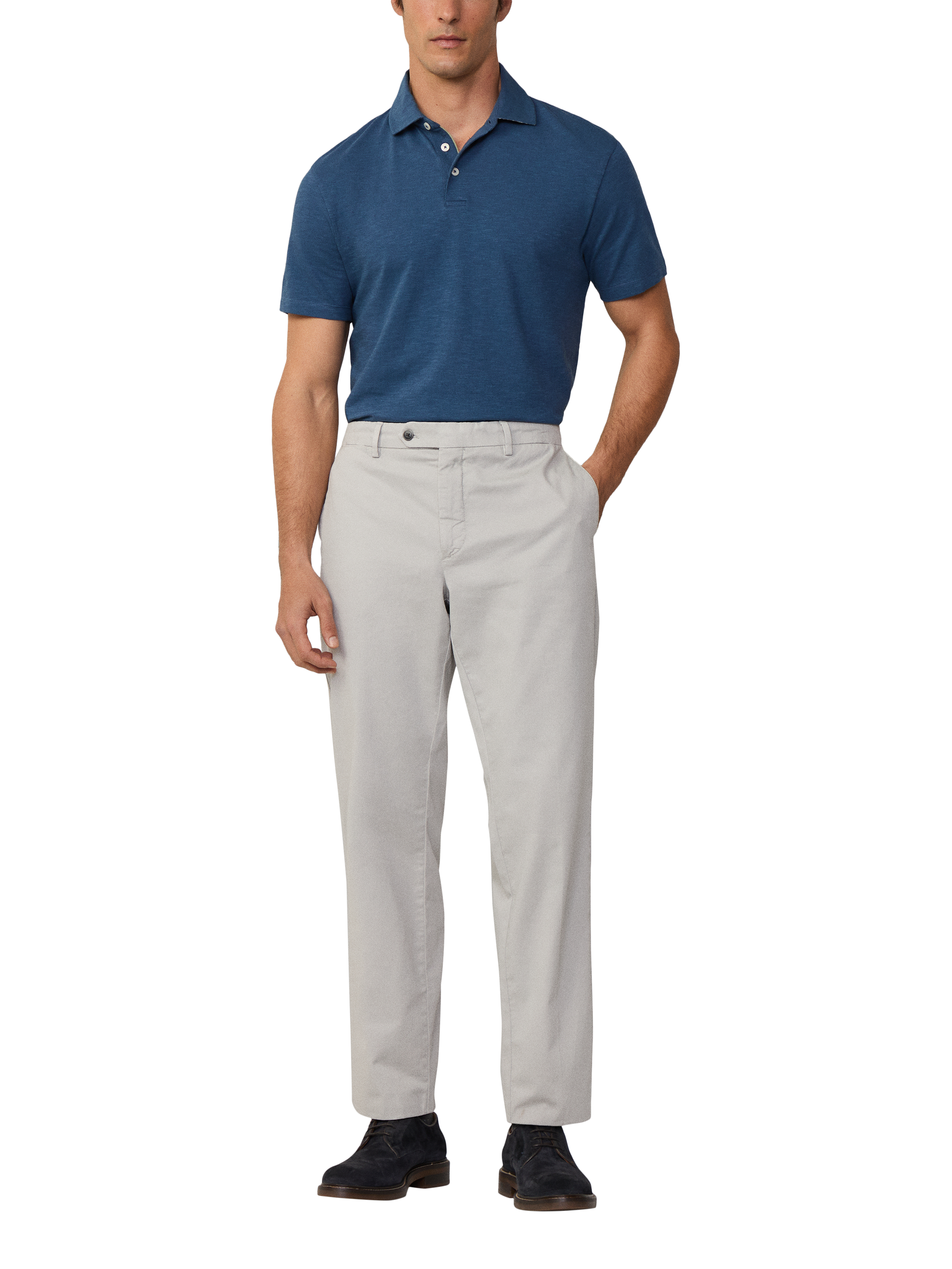 Hackett London Classic Fit Sanderson Chinos, Pale Grey