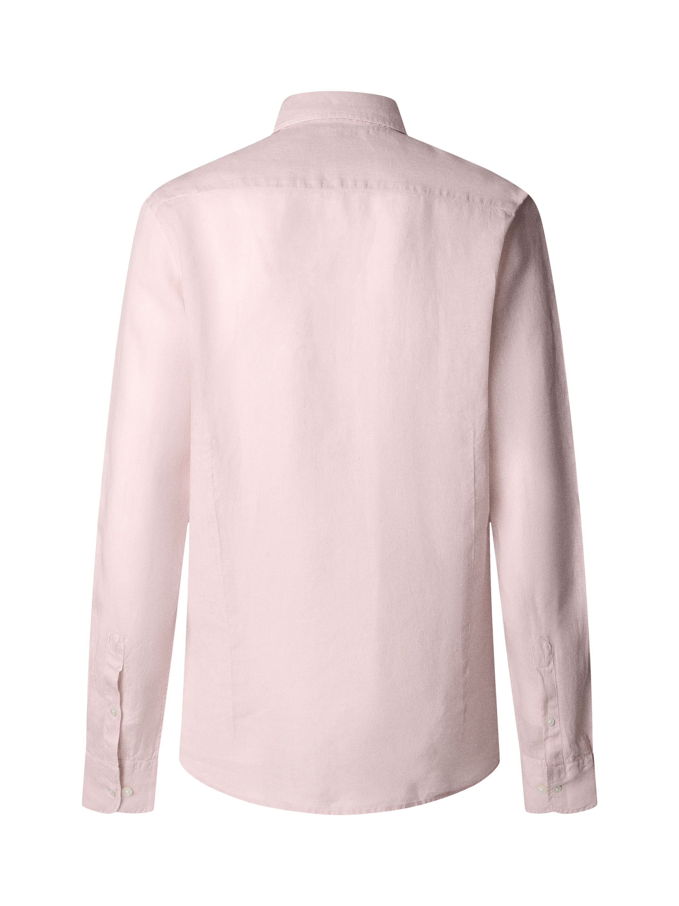 Product image 7 of 7, which shows Hackett London Linen Tailored Fit Garment-Dyed Shirt, Summer Pink, XS